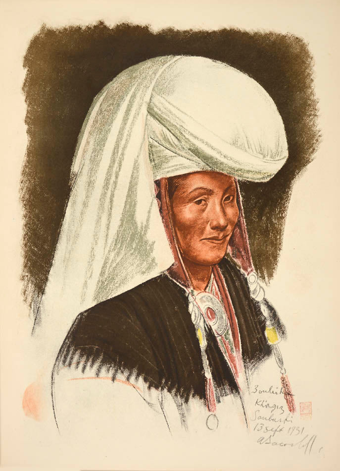 Finely produced portfolio of illustrations by the official artist of the Citroen Central Asia Expedition, capturing the peoples and landcapses of Peris<br />