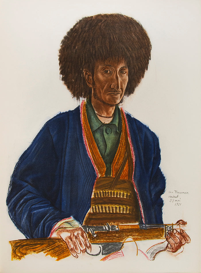 Finely produced portfolio of illustrations by the official artist of the Citroen Central Asia Expedition, capturing the peoples and landcapses of Peris<br />