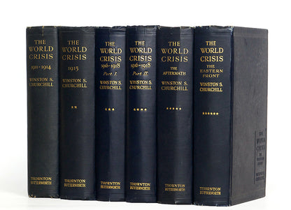 A superlative account of the prelude to and events of the First World War, this inscribed  and signed edition of The World Crisis by Winston Churchill also has The Criticism. 
