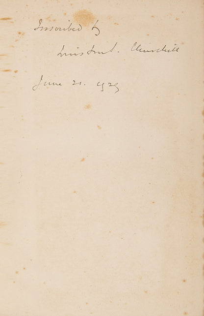 A superlative account of the prelude to and events of the First World War, this inscribed  and signed edition of The World Crisis by Winston Churchill also has The Criticism. 