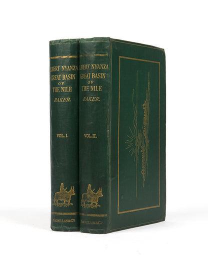 First edition of Samuel Baker's The Albert N'Yanza, in which Samuel Baker discovered the third great Nile lake, the Albert N'Yanza, but only after most of his men had deserted him.