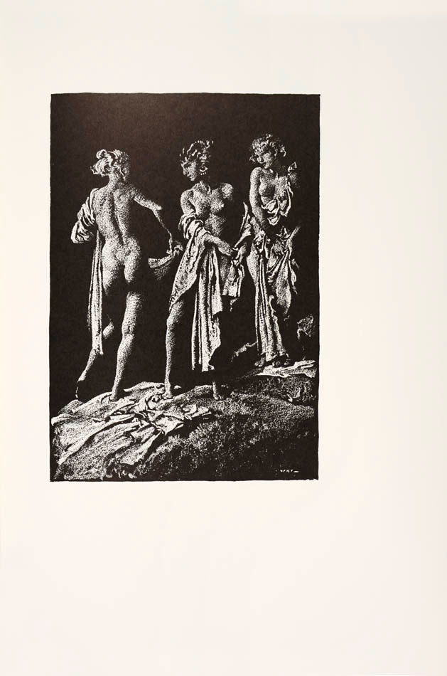 One of 525 copies signed by William Russell Flint, original half morocco over white cloth, slip-case. a fine copy.