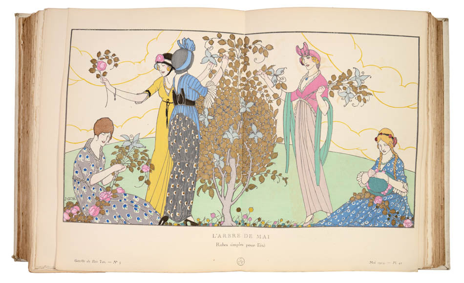 Hugely influential, Gazette du Bon Ton: Art, Modes, et Frivolities reflected all the early 20th century developments in fashion & lifestyle. Pochoir. 
