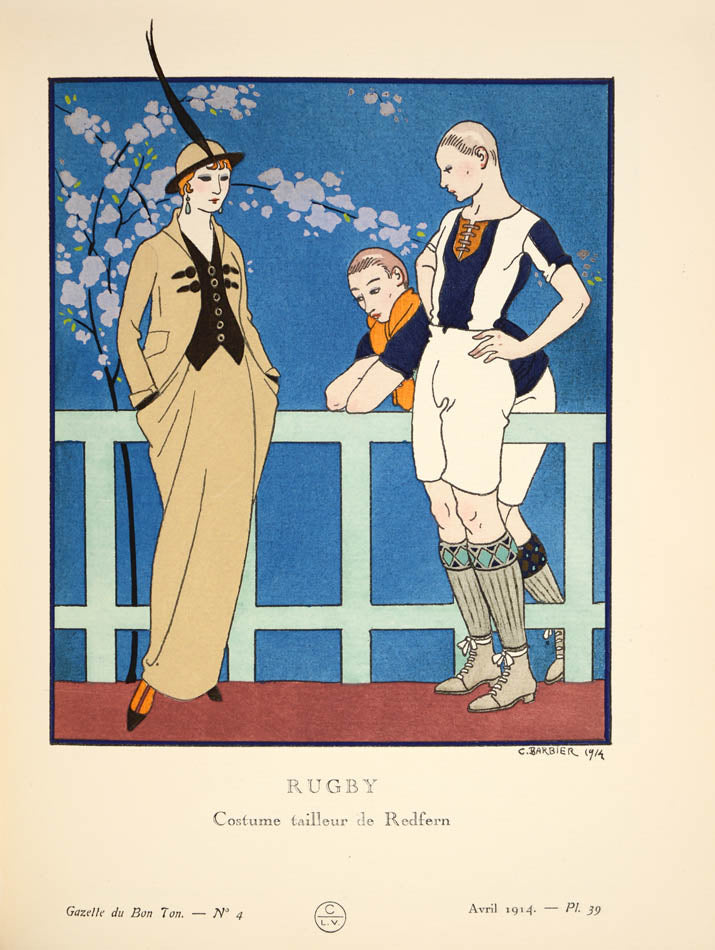 Hugely influential, Gazette du Bon Ton: Art, Modes, et Frivolities reflected all the early 20th century developments in fashion & lifestyle. Pochoir. 