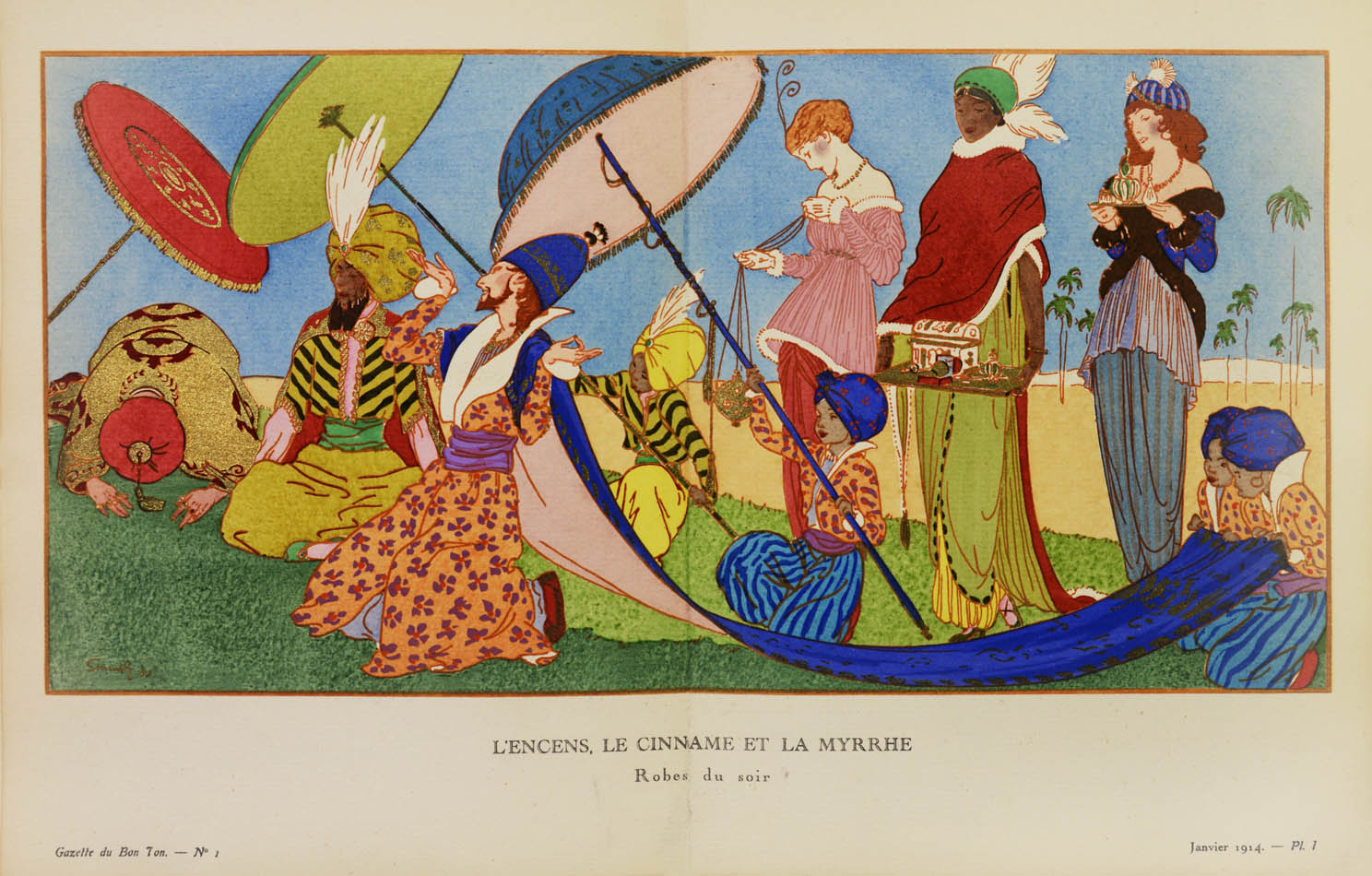Hugely influential, Gazette du Bon Ton: Art, Modes, et Frivolities reflected all the early 20th century developments in fashion & lifestyle. Pochoir. 
