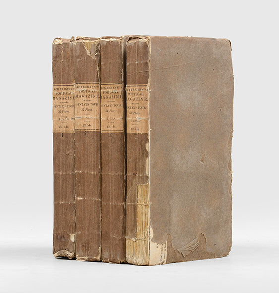 First edition, bound from the parts. The first tour of Doctor Syntax, republished as Doctor Syntax in Search of the Picturesque. 