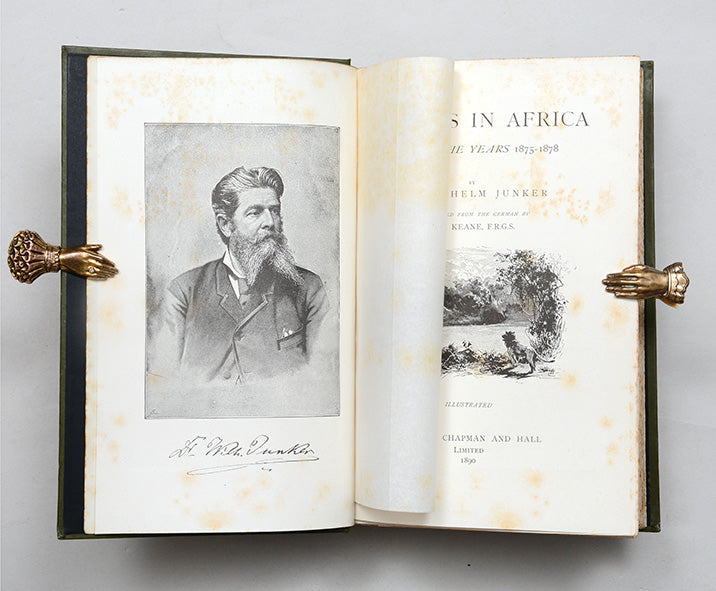 First edition of Wilhelm Junker's Travels in Africa, a series of three journeys to Central Africa and the Congo.