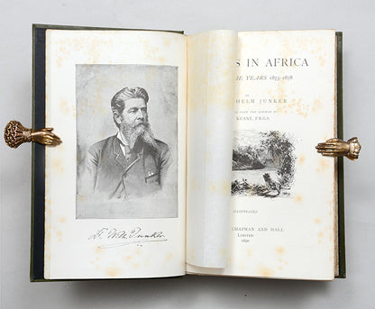 First edition of Wilhelm Junker's Travels in Africa, a series of three journeys to Central Africa and the Congo.