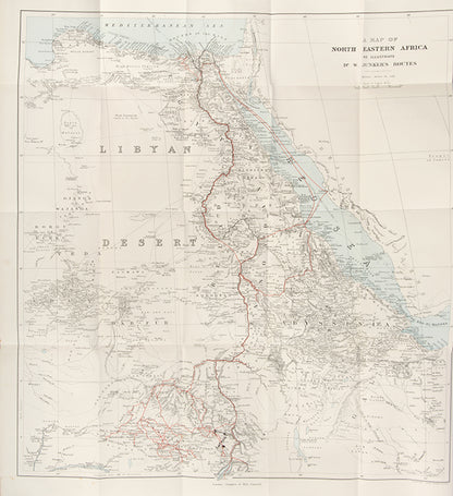 First edition of Wilhelm Junker's Travels in Africa, a series of three journeys to Central Africa and the Congo.