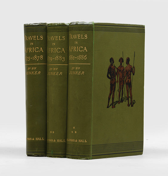 First edition of Wilhelm Junker's Travels in Africa, a series of three journeys to Central Africa and the Congo.