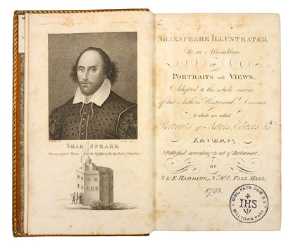 A very good, pleasing set of the Plays of William Shakespeare in 15 vols, extra-illustrated with about 145 engraved plates, straight-grain morocco.