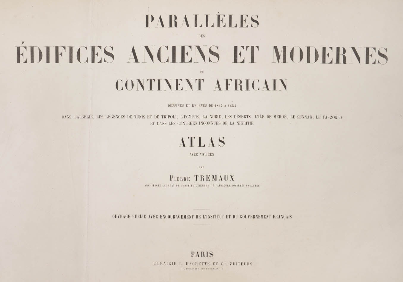 Rare photographs by Trémaux, which rank among the earliest endeavours to record indigenous people by photography