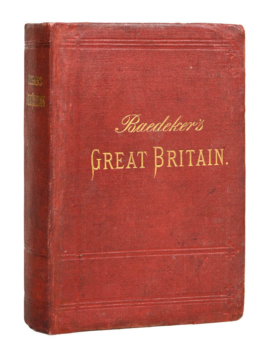 A very scarce first edition of Baedeker's Great Britain, which rarely appears on the market. 