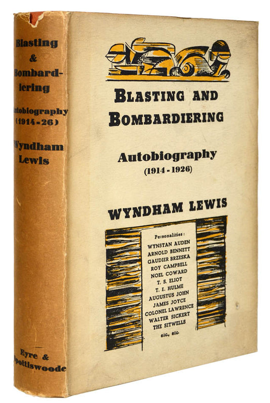 First edition of the first of two primarily autobiographical works by Wyndham Lewis, followed by Rude Assignment (1950).
