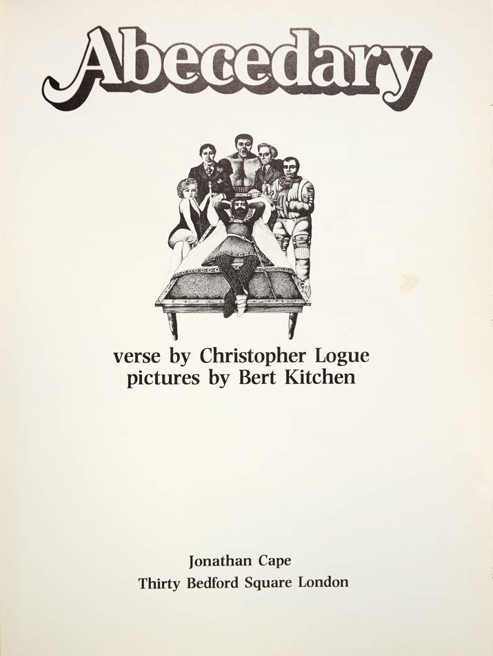An illustrated 'alphabet' comprising poems relating to historical and modern subjects, with pictures by Bert Kitchen.