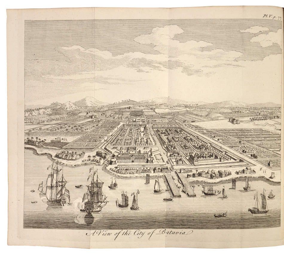 First edition of this early travel account ot St Helena, Java and China, complete with 11 copper engravings including at least one of Batavia.