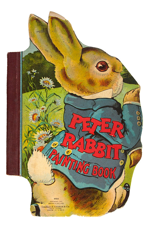 Four pirate editions of Beatrix Potter's story of Peter Rabbit, including a painting book and Hollywood Vue Tone Talking Slides and a foldaway eidition, 1925 - 1942