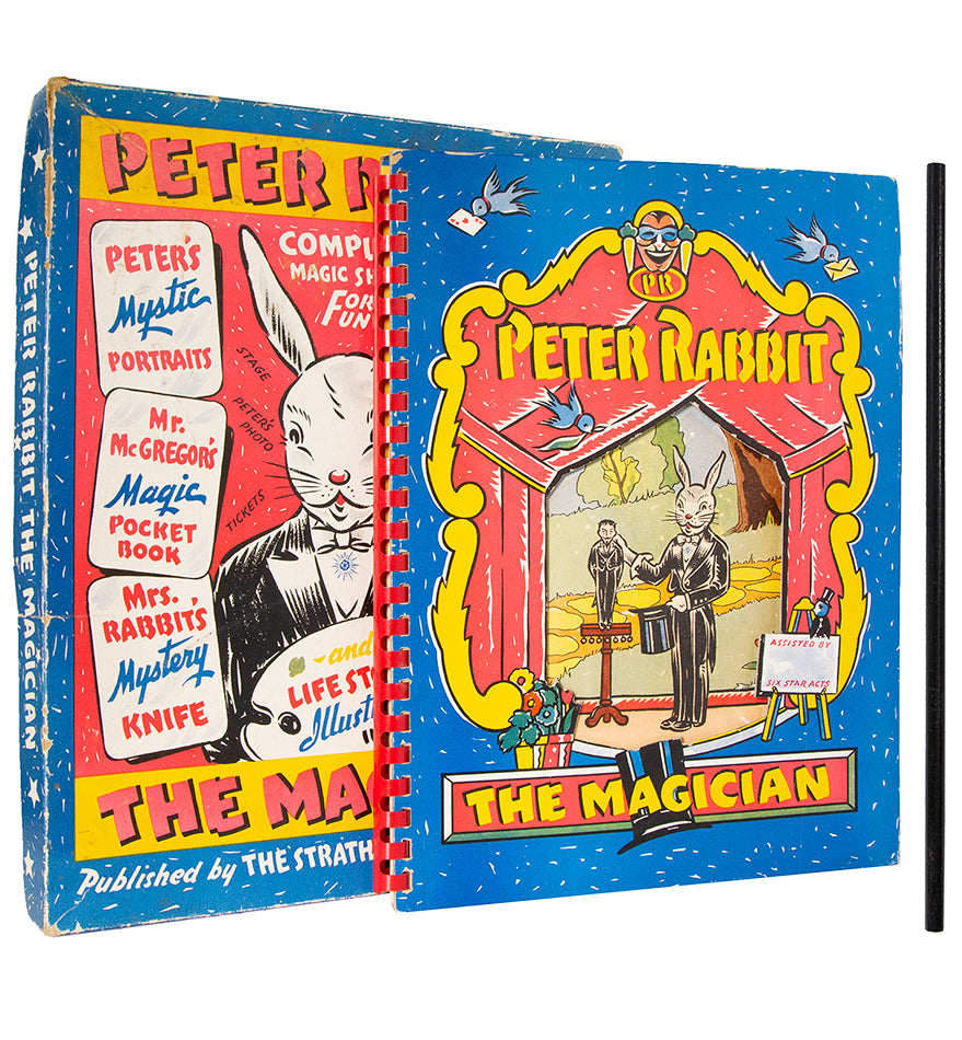 Four pirate editions of Beatrix Potter's story of Peter Rabbit, including a painting book and Hollywood Vue Tone Talking Slides and a foldaway eidition, 1925 - 1942