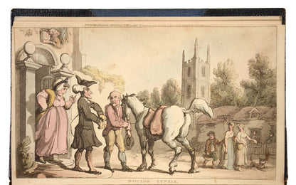 A periodical containing some of Thomas Rowlandson's best-known images, 52 aquatint plates, including the 28 for the Schoolmaster's Tour.