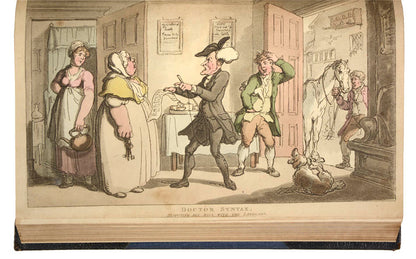 A periodical containing some of Thomas Rowlandson's best-known images, 52 aquatint plates, including the 28 for the Schoolmaster's Tour.
