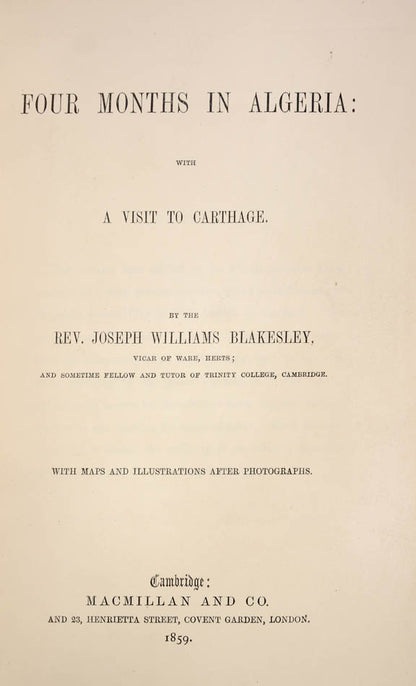 Blakesley was a clergyman, who, whilst at Cambridge University was a member of the Apostles Club along with his friend, Alfred Lord Tennyson.