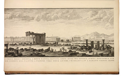 A tall well-margined copy, finely bound, of the first edition of the finest early survey of the ancient city of Palmyra, 134 miles northeast of Damascus.