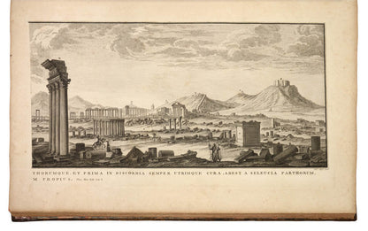A tall well-margined copy, finely bound, of the first edition of the finest early survey of the ancient city of Palmyra, 134 miles northeast of Damascus.
