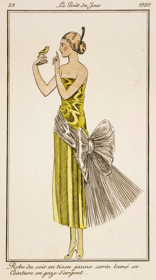 A fine complete set with proofs of one of the most beautiful fashion magazines to appear in France after the Great War. Art Deco style personified.