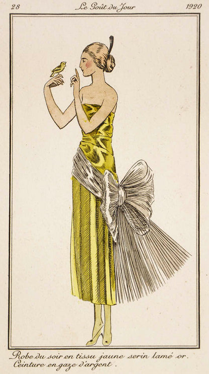 A fine complete set with proofs of one of the most beautiful fashion magazines to appear in France after the Great War. Art Deco style personified.