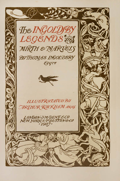 The limited large-paper edition limited to 560 copies signed by the artist Arthur Rackham of the classic legends of Thomas Ingoldsby.