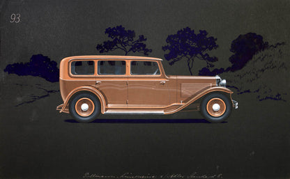 Pullman Limousine coachwork design by Alexis Kellner AG for the Adler Standard 8.