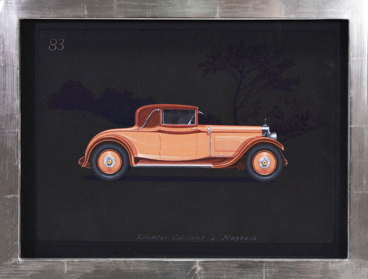Roadster Cabriolet coachwork design by Alexis Kellner AG for the Maybach Type 12.