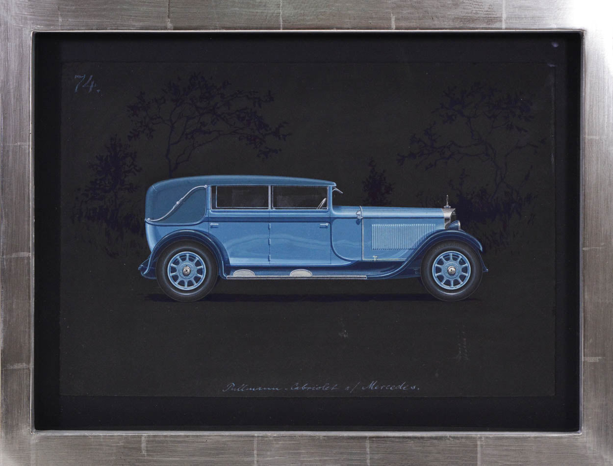 Pullman Cabriolet coachwork design by Alexis Kellner AG for the Mercedes Typ Mannheim (W10).