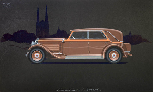 Landauline coachwork design by Alexis Kellner AG for the Packard Custom Eight.