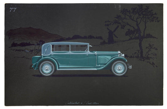 Cabriolet coachwork design by Alexis Kellner AG for the Cadillac 341-A.