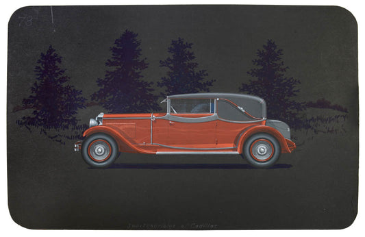Sportcabriolet coachwork design by Alexis Kellner AG for the Cadillac 341-A.