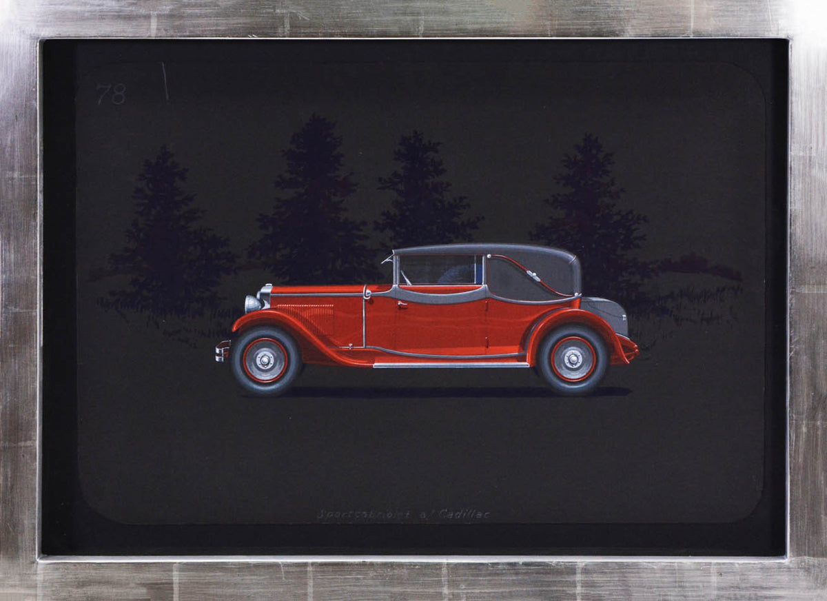 Sportcabriolet coachwork design by Alexis Kellner AG for the Cadillac 341-A.