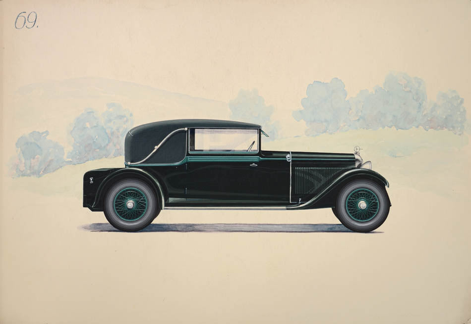 Sport Cabriolet coachwork design by Alexis Kellner AG for an Austro-Daimler.