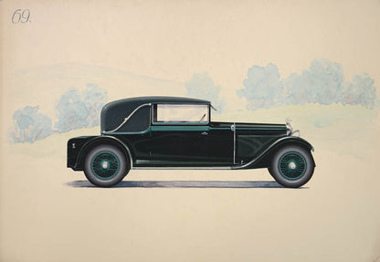 Sport Cabriolet coachwork design by Alexis Kellner AG for an Austro-Daimler.