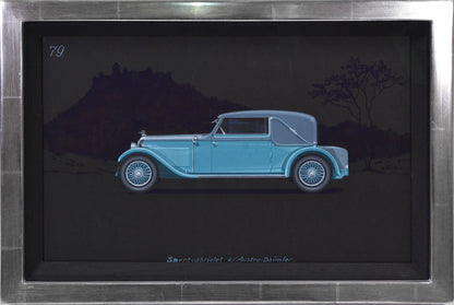 Sportcabriolet coachwork design by Alexis Kellner AG for  an Austro-Daimler.