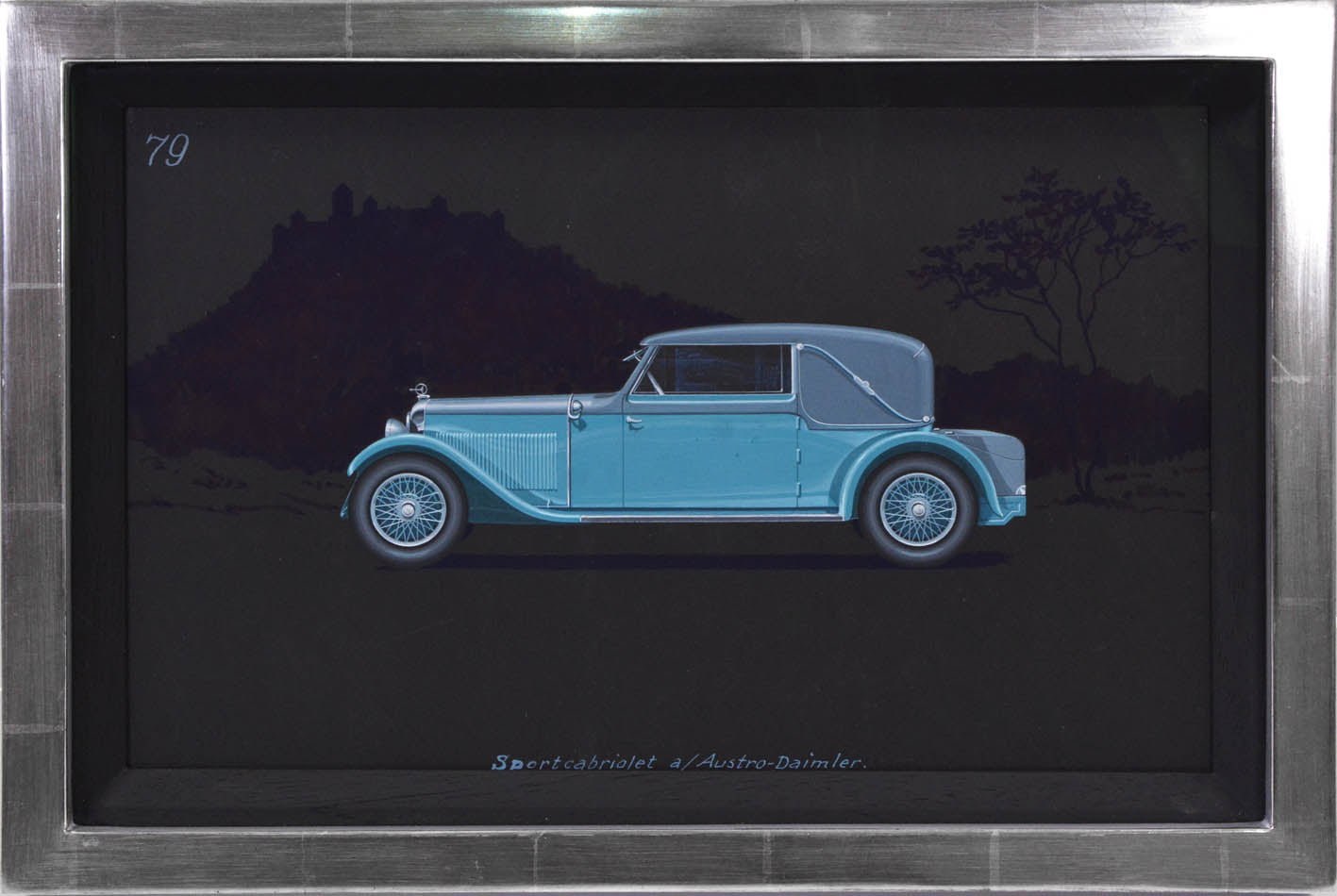 Sportcabriolet coachwork design by Alexis Kellner AG for  an Austro-Daimler.