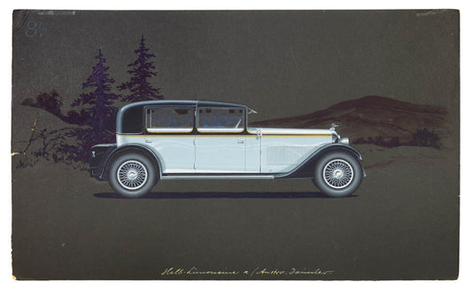 Half-Limousine coachwork design by Alexis Kellner AG for  an Austro-Daimler.
