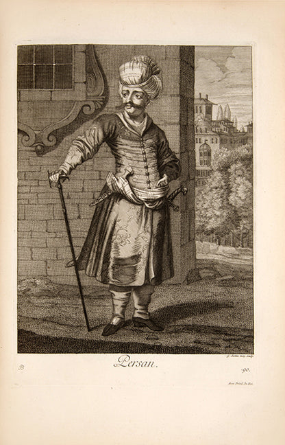 First edition of both parts of this important work which established the standard depiction of peoples of the ottoman empire and the levant. Contains 102 plates of costumes including the depiction of the whirling devishes.