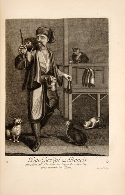 First edition of both parts of this important work which established the standard depiction of peoples of the ottoman empire and the levant. Contains 102 plates of costumes including the depiction of the whirling devishes.