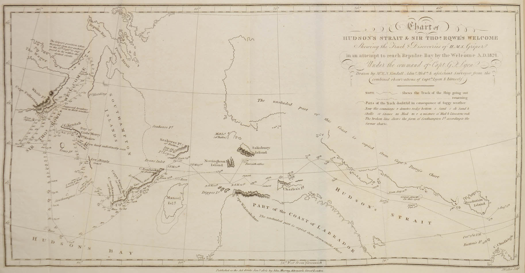 account of a search for a Northwest Passage by Hudson Bay, also contains information about Southampton Island and the Eskimos of the region