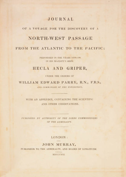 With the rarely found supplement which makes good the omissions from the Journal.