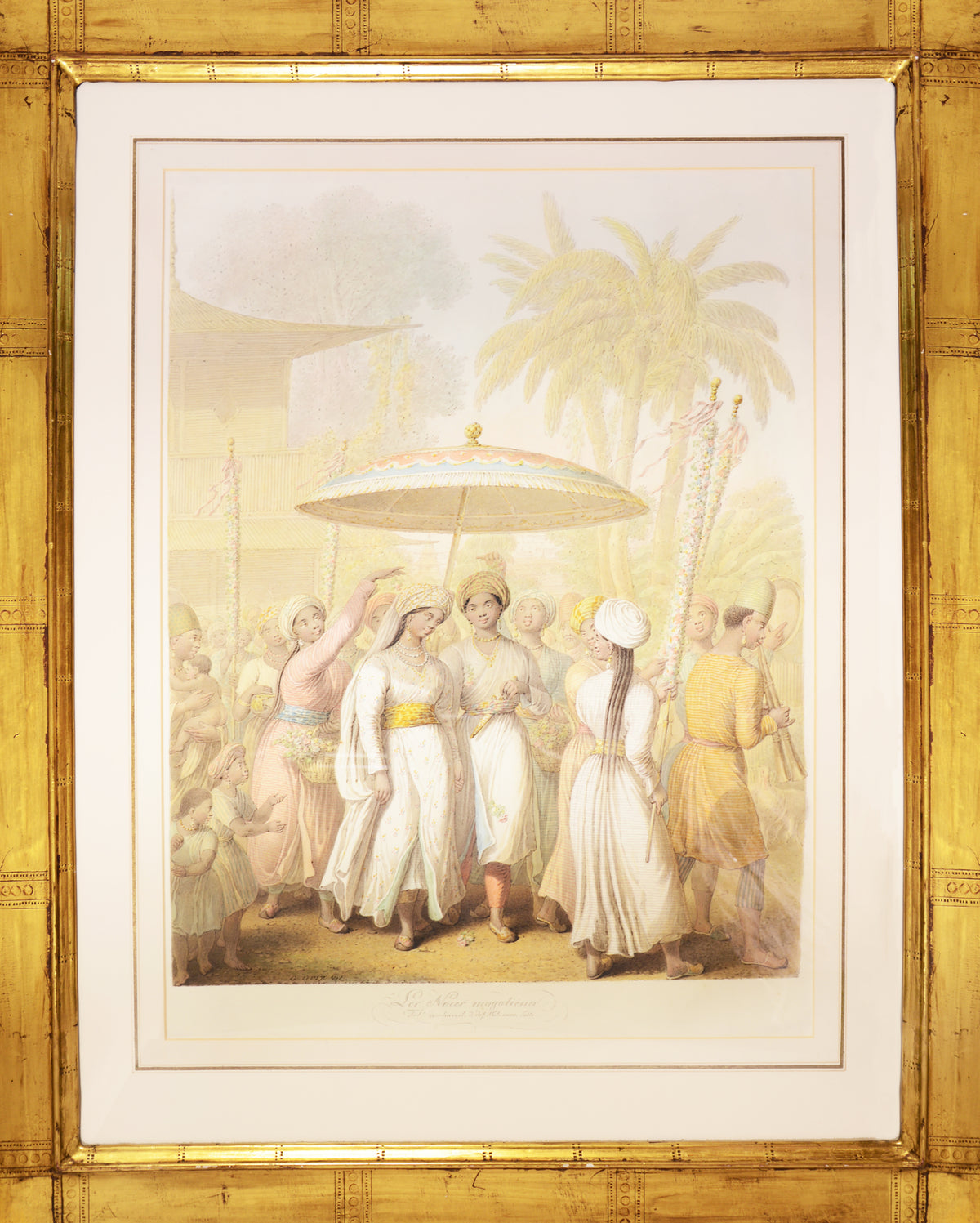 Watercolour, signed lower left, neatly titled and captioned <em>Tableau charact. de dif. Nations, nouv. Suite,</em> in the lower margin