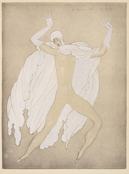 L'Oiseau Bleu one of 25, 14 pochoirs after Georges Lepape; Décors et costumes pour... one of 10 copies, 61 plates including double-page; original wrappers<br />