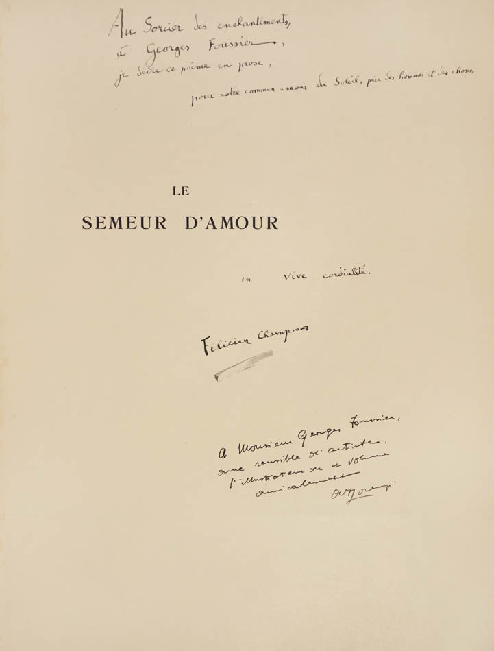 One of 95 copies on papier imperial japon, signed by the author and illustrator Fabien Lorenzi, in art deco style binding.