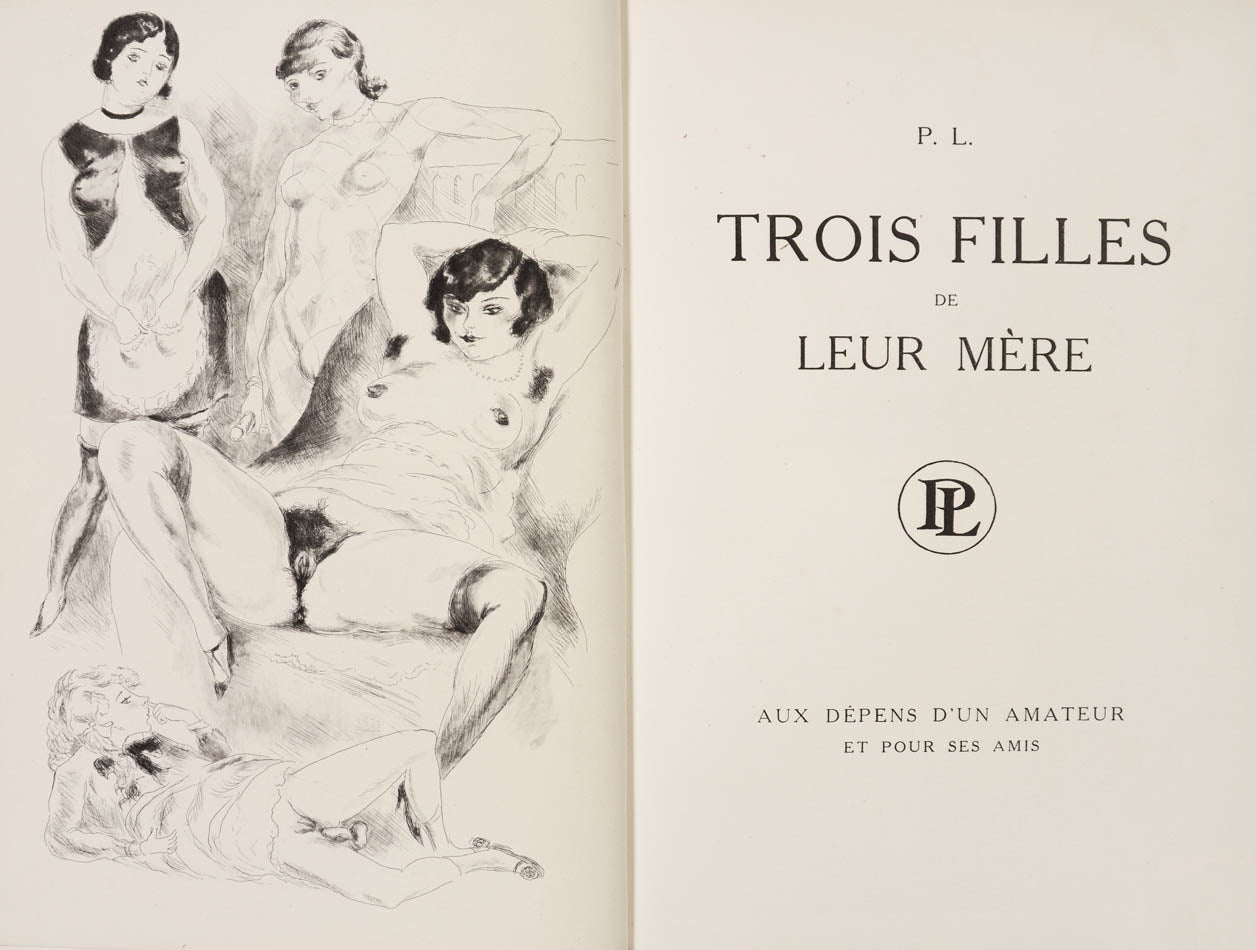 A special edition produced in small numbers of Pierre Louys' erotic masterpiece. Printed in purple reproducing original manuscript, with 20 engravings.
